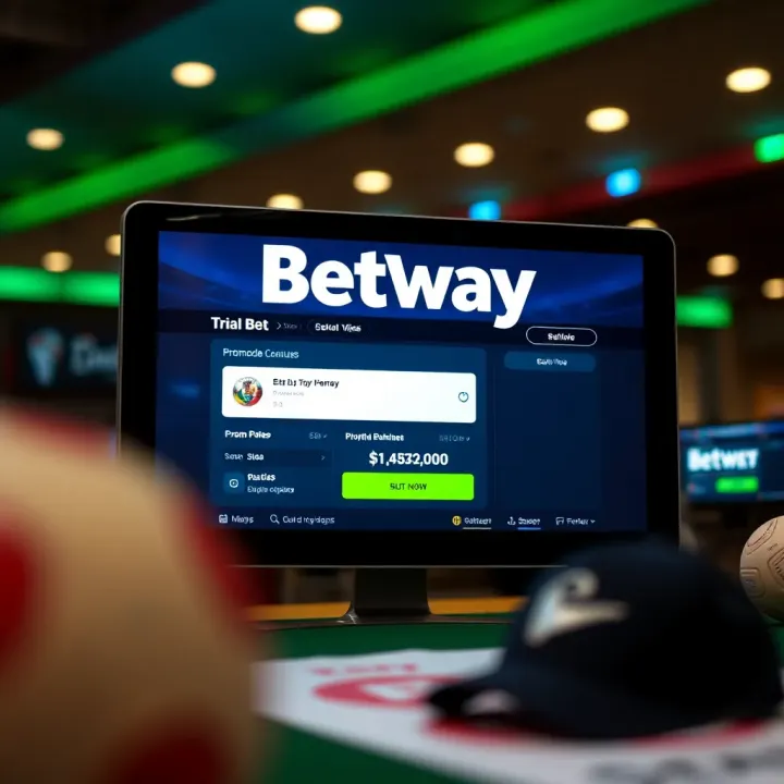Dynamic display of Betway app navigation menu with betting options