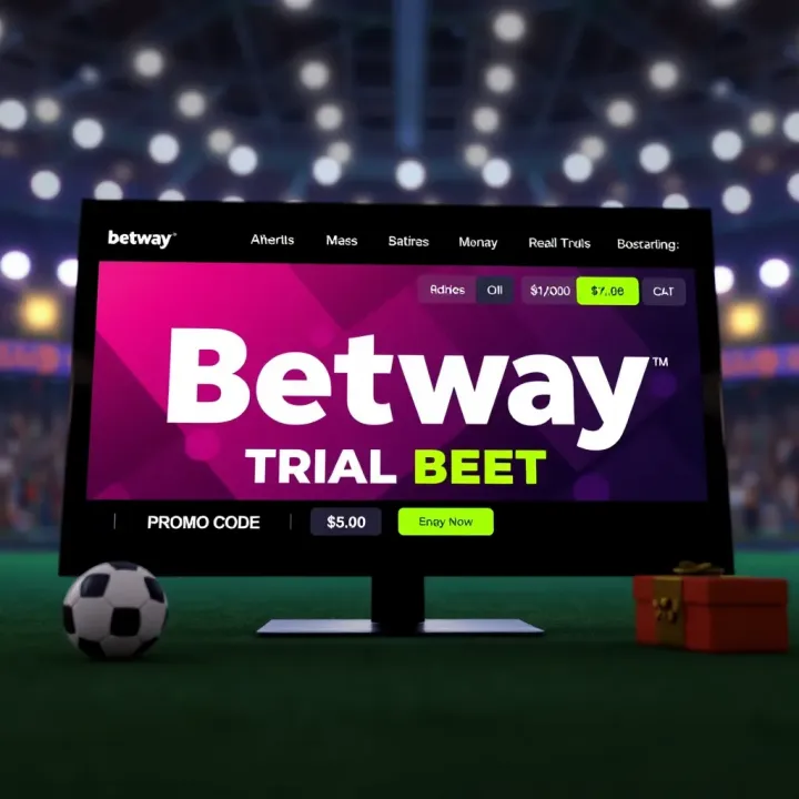 Betway Platform Interface Highlighting Betting Options Close-up of digital betting interface displaying football odds and options