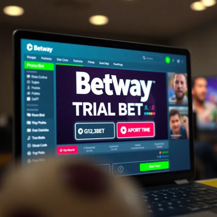 Smartphone showing Betway login page with username and password fields