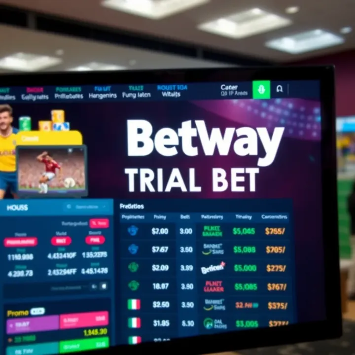 Screen showing Betway login page on a smartphone with options for entering mobile number and password