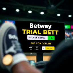 User registering a new account on Betway platform displayed on a laptop screen