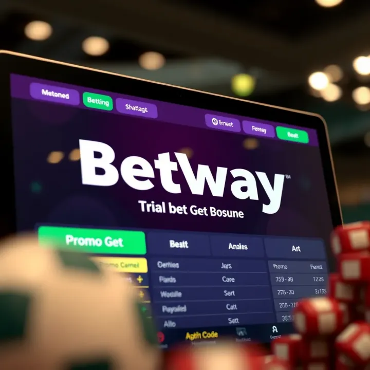Colorful graphic showing the Betway logo alongside Nigerian currency and sports icons representing football and tennis
