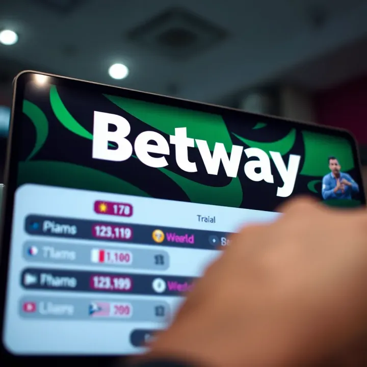 Illustration depicting a digital coupon with a discount symbol over a mobile betting app interface