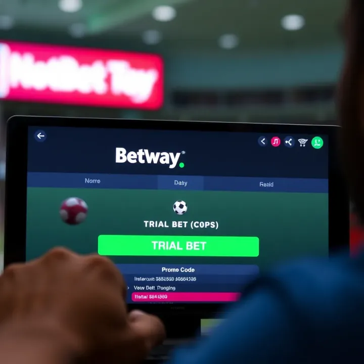 User navigating Betway streaming options for boxing and football events on a digital device