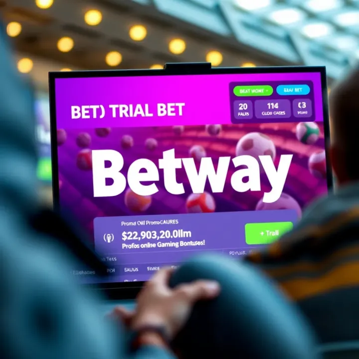 Smartphone displaying the Betway app download screen on a mobile device in Nigeria
