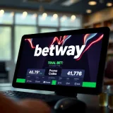 Gameplay view of Betway Aviator showing game controls and betting options