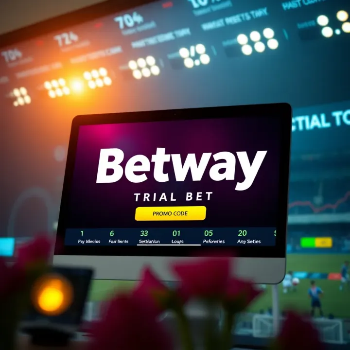 Smartphone displaying Betway app interface with loan request options