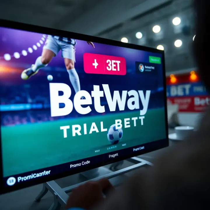 Mobile phone screen displaying Betway registration interface with phone number entry field