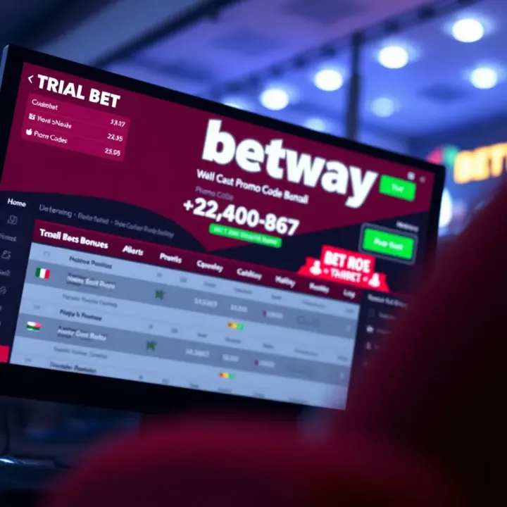 Illustration showing a digital betting platform highlighting the Betway reload bonus offer